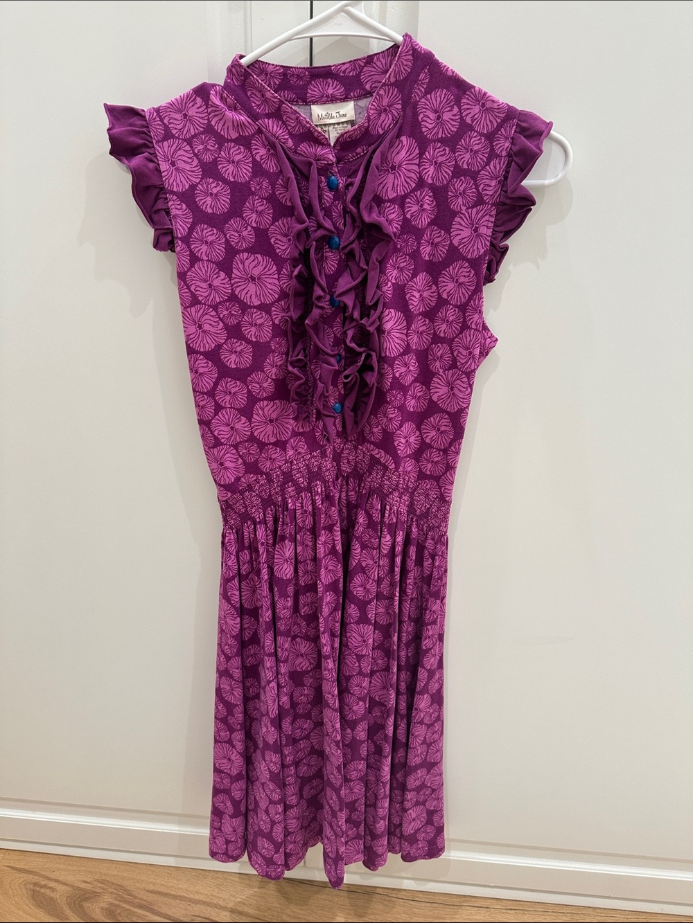 Matilda Jane Purple Floral Ruffle Dress